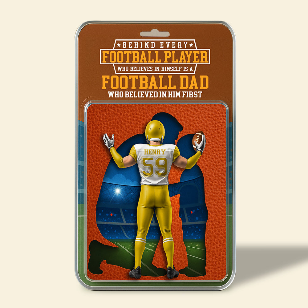 American Football Dad Acrylic Plaque - Personalized Gifts For Father 011OHDT280425-Homacus