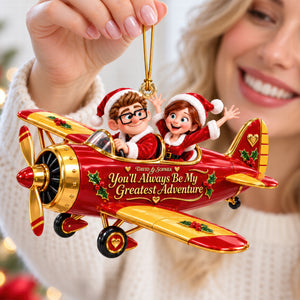 Cute Adventurous Couple Acrylic Ornament - Personalized Christmas Gifts For Couples 08tyqn210926-Homacus