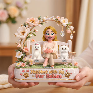 Furbaby Lover Acrylic Plaque - Personalized Gifts For Furbaby lovers 03todh250626-Homacus