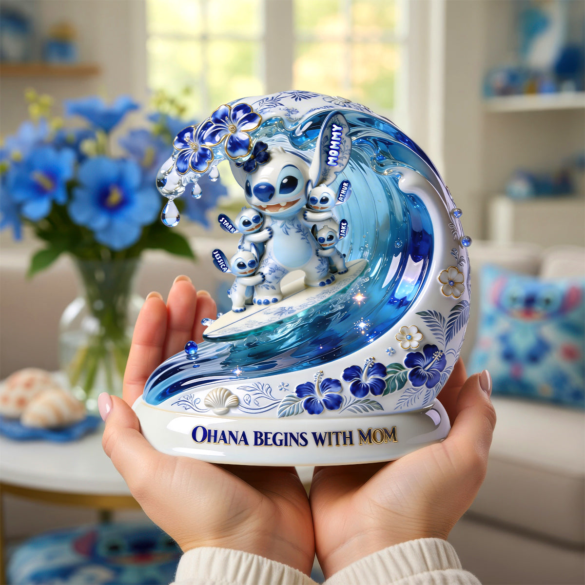 Motherhood Surfing Paradise Acrylic Plaque - Personalized Gifts For Mom 022PGDH130426-Homacus