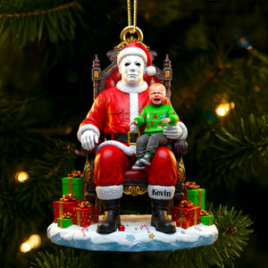 Horror Santa Custom Photo Ornament Christmas Gifts 01DTDT100925-Homacus