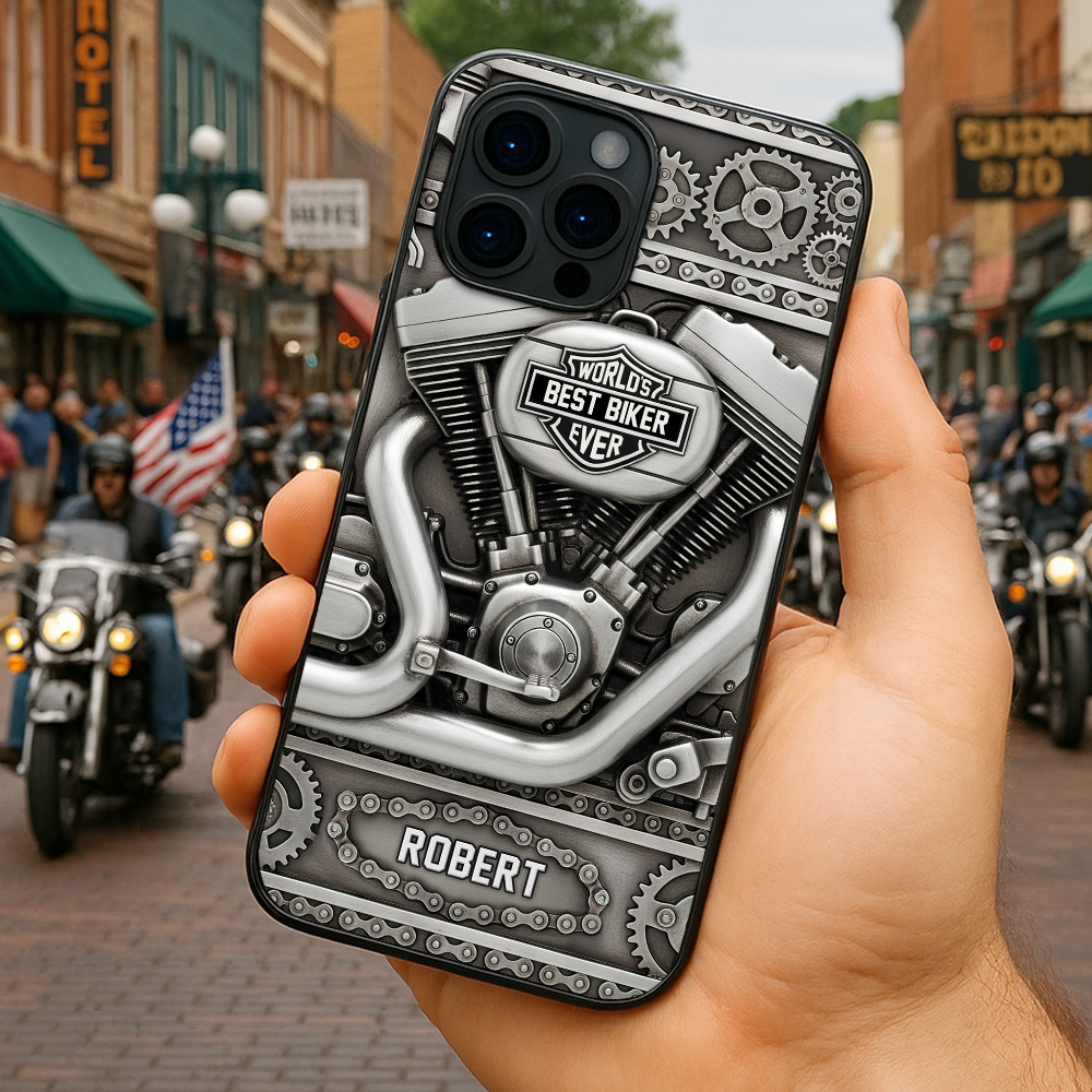 Personalized Gifts For Biker Phone Case, Motorcycle Engine 02QHPU180625-Homacus