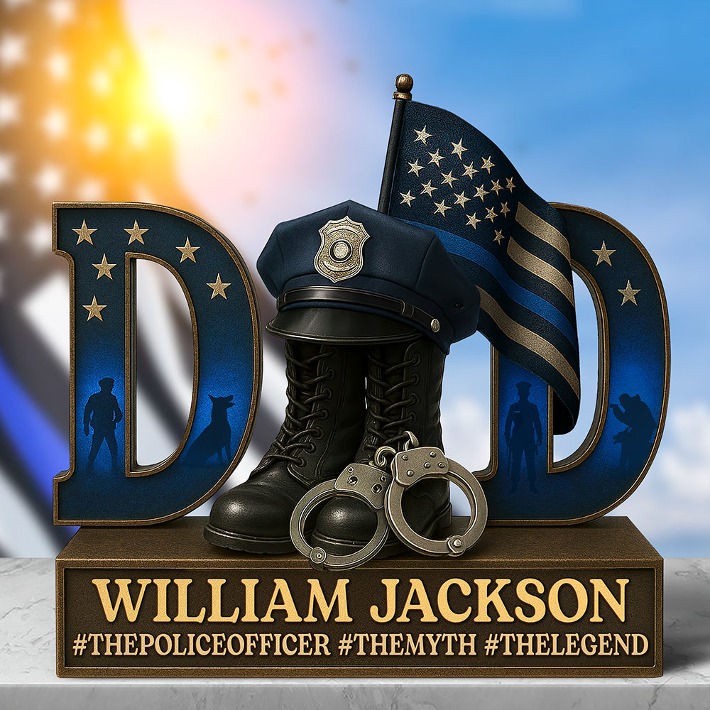 Hero Police Dad Acrylic Plaque - Personalized Gifts For Dad 04qhqn090525-Homacus