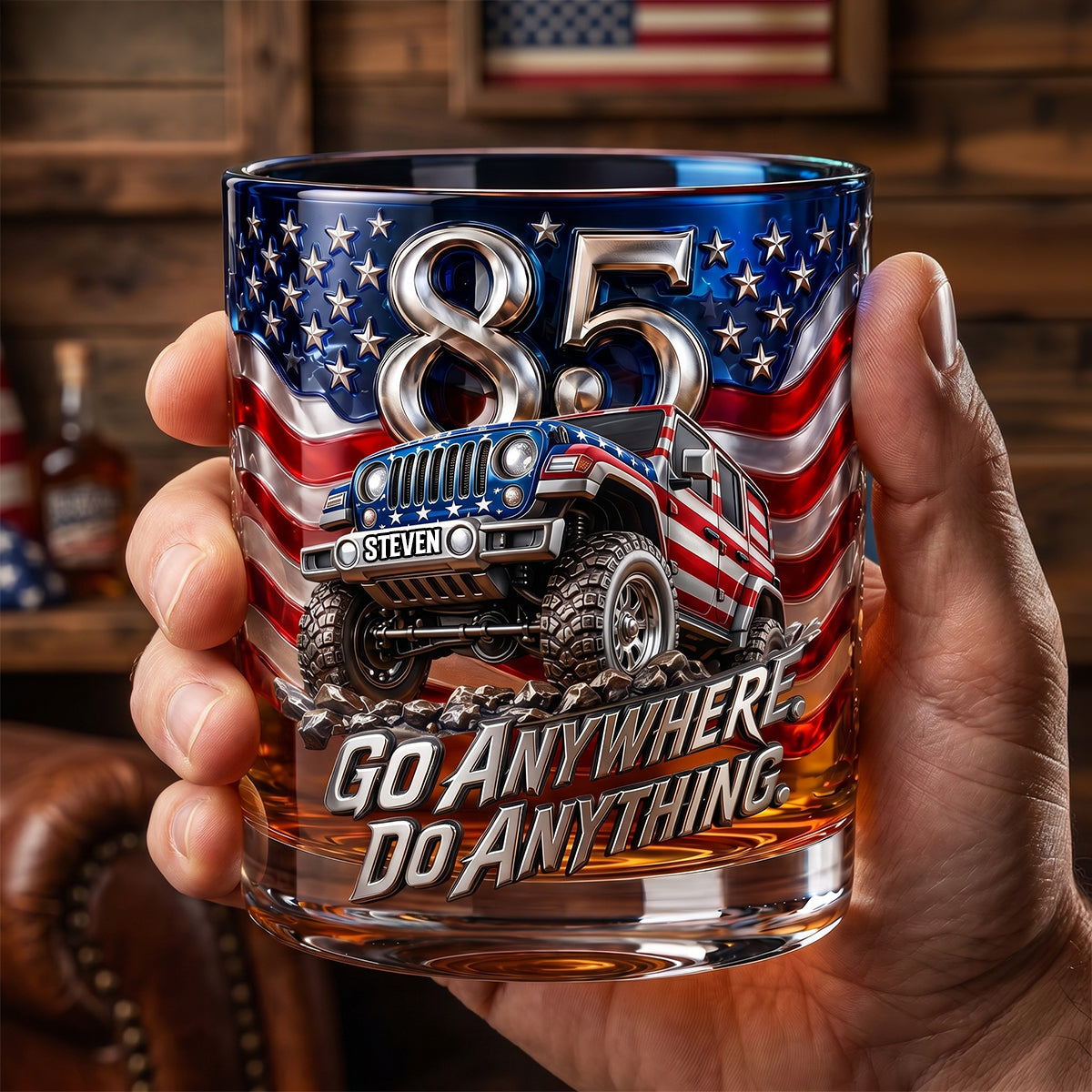 85 Years of Rugged Heritage Round Glass - Personalized Gift 02PADH020626-Homacus