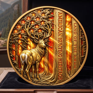 Free Deer In American Forest Coin, Personalized Gifts For Deer Hunter 02qhdt260526-Homacus
