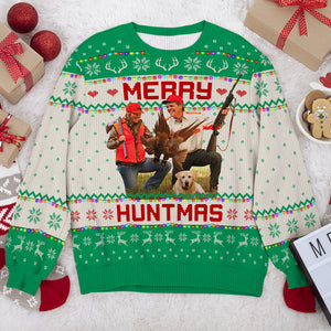 Custom Photo Gifts For Hunting Lovers Ugly Sweater 05acqn021024-Homacus