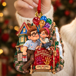 Flying House Couple Ornament - Personalized Gifts For Couple Christmas Ornament 05HADH160926-Homacus