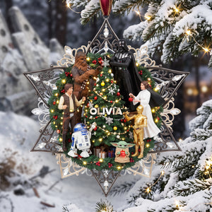 Cosmic Adventure Ornament - Personalized Christmas Gifts For Movie Lovers 01tyta140826