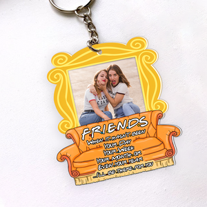 Custom Photo Gift For Friends Keychain, Besties Will Always Be There For You 03qhpu131224-Homacus