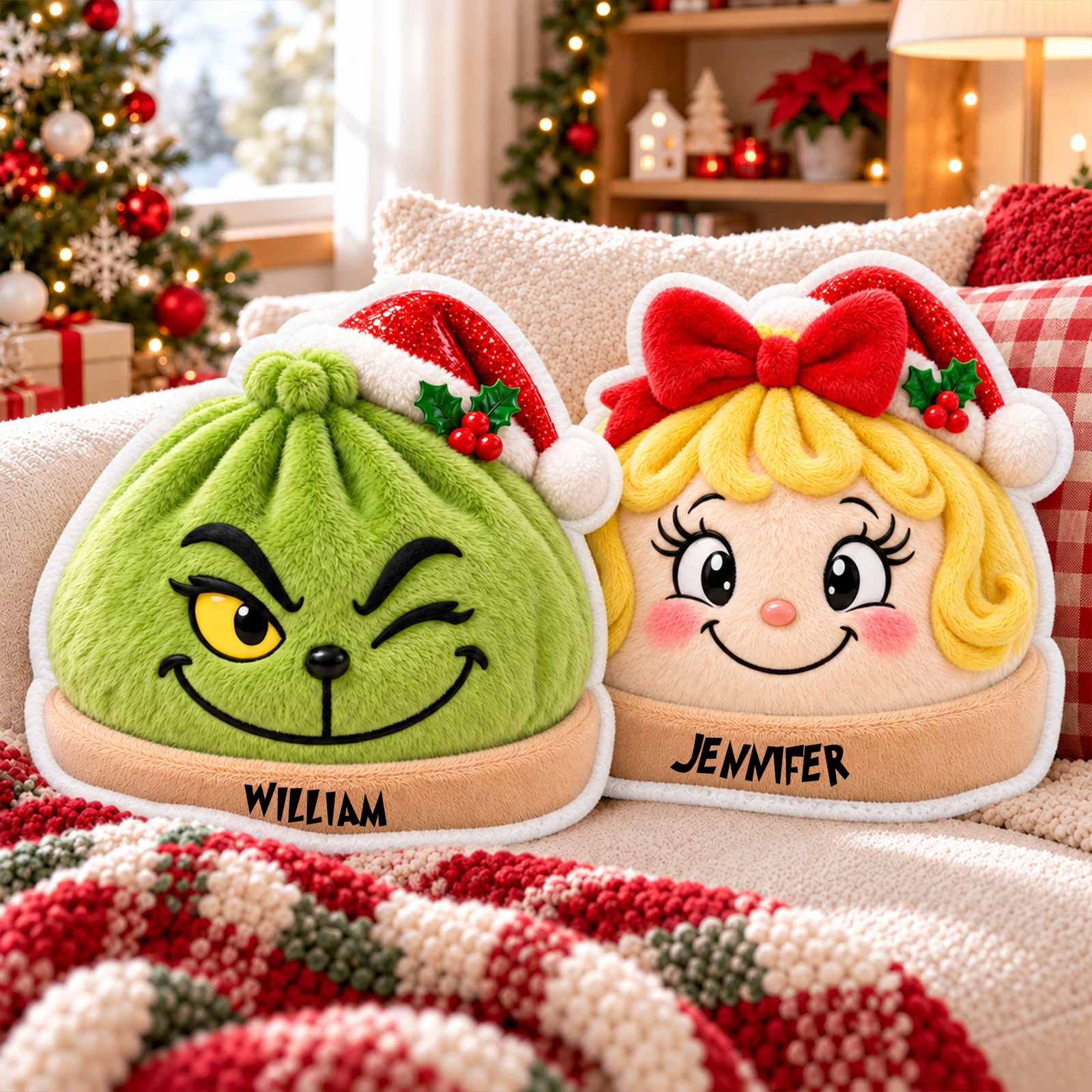 Merry Mischief Dumpling Pillow - Personalized Christmas Gifts 02huqn231026-Homacus