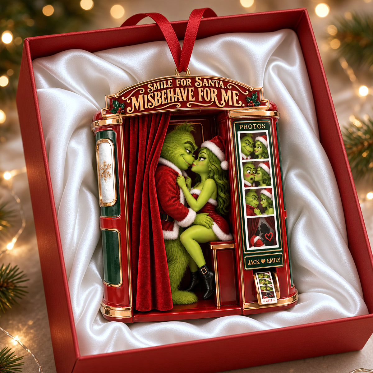 Cheeky Couple Acrylic Ornament - Personalized Gifts For Couples 06HALU160926-Homacus