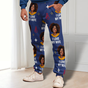 Custom Photo Gifts For Husband, Boyfriend Valentine Sweatpant 01ACQN251224-Homacus