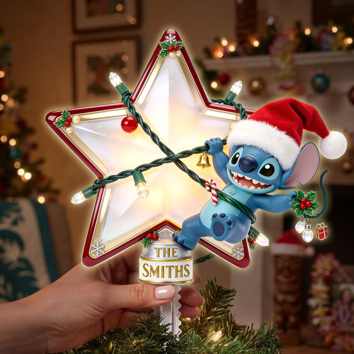 Mischievous Tree Topper Personalized Christmas Gifts 04HALU150826