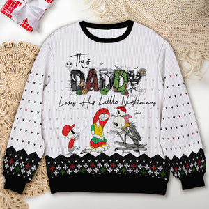 Personalized Gifts For Mom Ugly Sweater, Horror Cartoon Character 01TGLU261124-Homacus