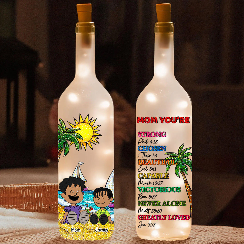 Personalized Gifts For Mom Bottle Lamp, Mom You Are 04TGDT100325PA-Homacus