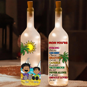 Personalized Gifts For Mom Bottle Lamp, Mom You Are 04TGDT100325PA-Homacus