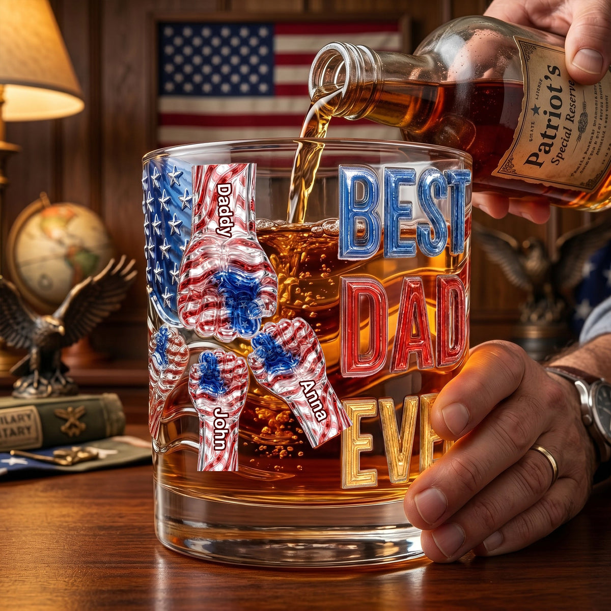 Power Fist Drinking Glass - Personalized Gifts For Dads 06ohlu220526-Homacus