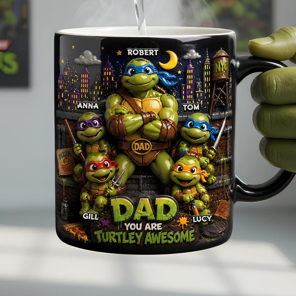 Funny Fighter Dad And Kids Magic Mug - Personalized Gifts For Dads 05todt300426-Homacus