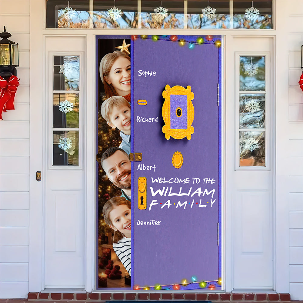 Custom Photo Gifts For Family Door Cover 07qnqn280924-Homacus