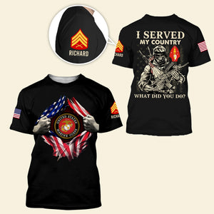 Custom Military Rank Gifts For Veteran 3D Shirt 04qnqn120724-Homacus