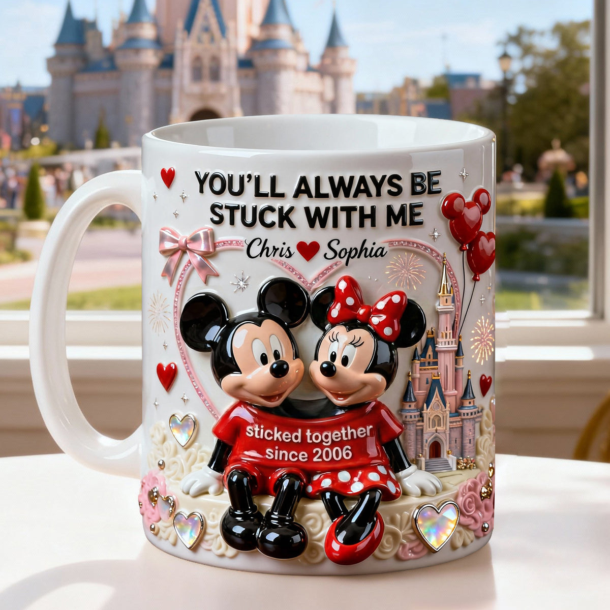 Cute Couple In Shirt Coffee Mug, Personalized Gifts For Couple 02qhlu210126-Homacus