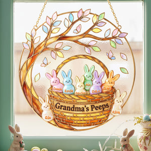 Grandma Peep Easter Suncatcher Ornament - Personalized Gifts For Grandma 04nata260126-Homacus