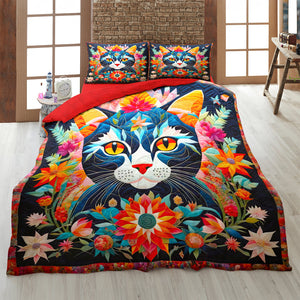 Gifts For Cat Lovers Quilt Bedding Set 03HUDT210125-Homacus