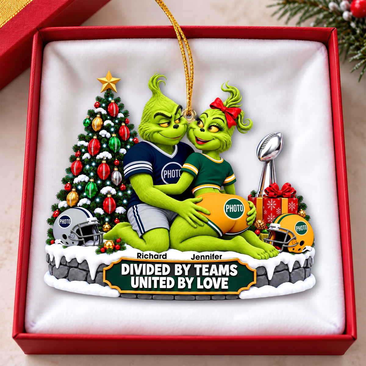Rivals On Game United By Love Ornament - Personalized Christmas Gifts For Couple 01ohqn061026-Homacus