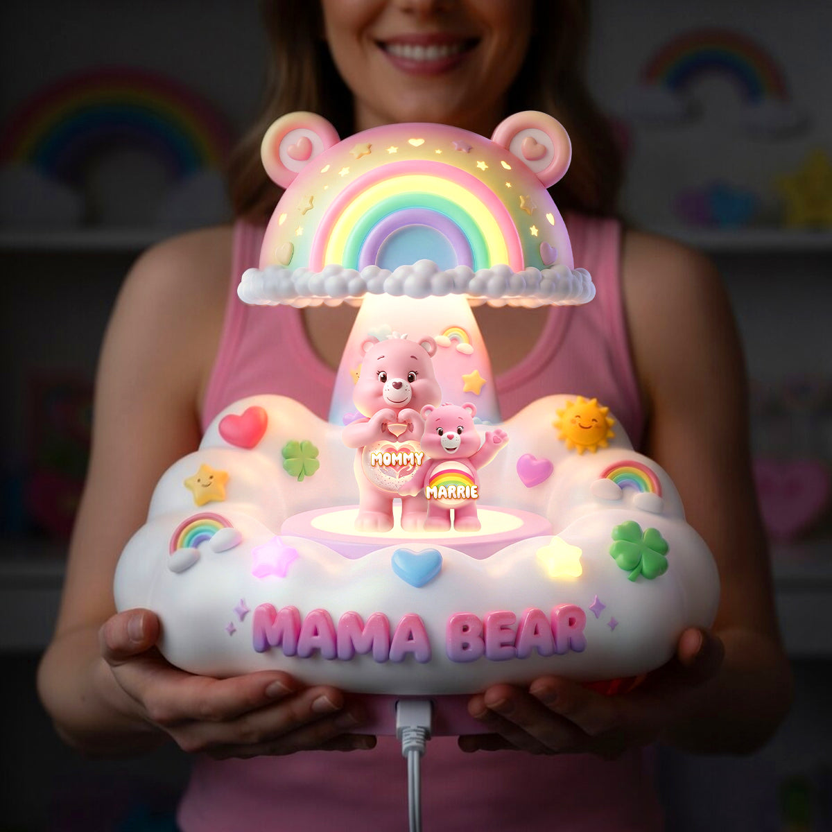 Lovely Dreamer Floating Cloud Light Box - Personalized Gifts For Moms 02padh080426-Homacus
