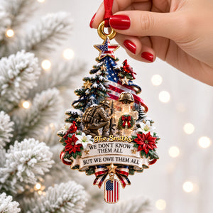 A Pray For Fallen Veterans Acrylic Ornament - Personalized Memorial Christmas Gifts 07padh220926