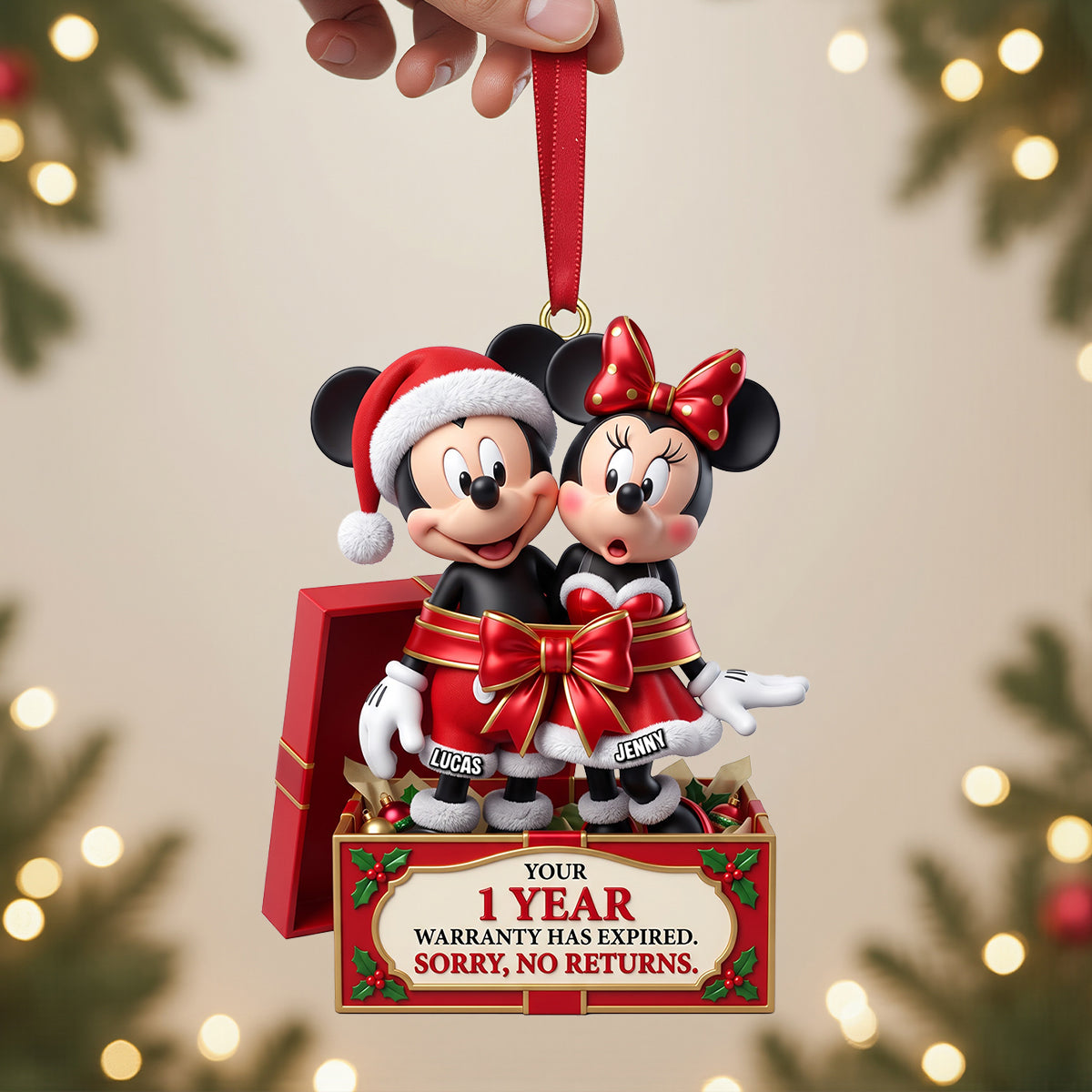 No Returns Christmas Ornament - Personalized Funny Gifts For Couple 05natn170926-Homacus