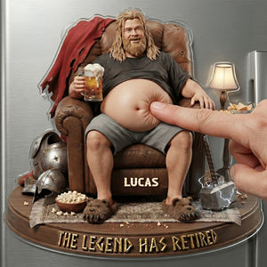 The Legend Has Retired Anti-collision Acrylic Fridge Magnet - Personalized Gifts 04natn190626-Homacus
