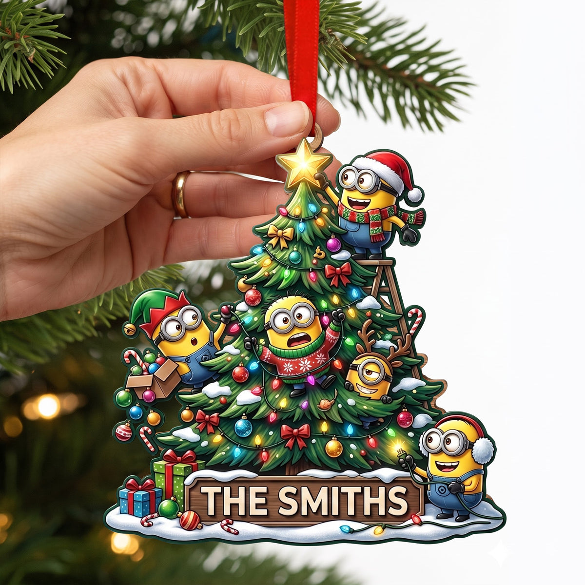 Holiday Little Helpers - Personalized Christmas Ornament 06halu030826-Homacus