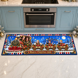 Fantasy Train Ride Family Runner Rug - Personalized Christmas Gift For Family 01TYDH300926-Homacus