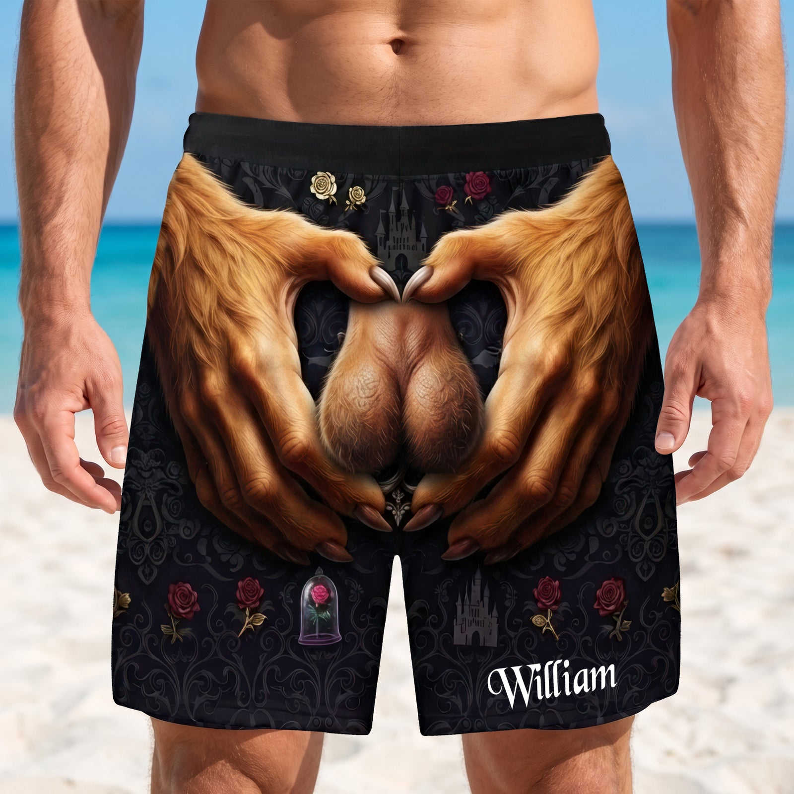 Funny Men's Beach Shorts Personalized Gifts For Men 05OHQN030726-Homacus