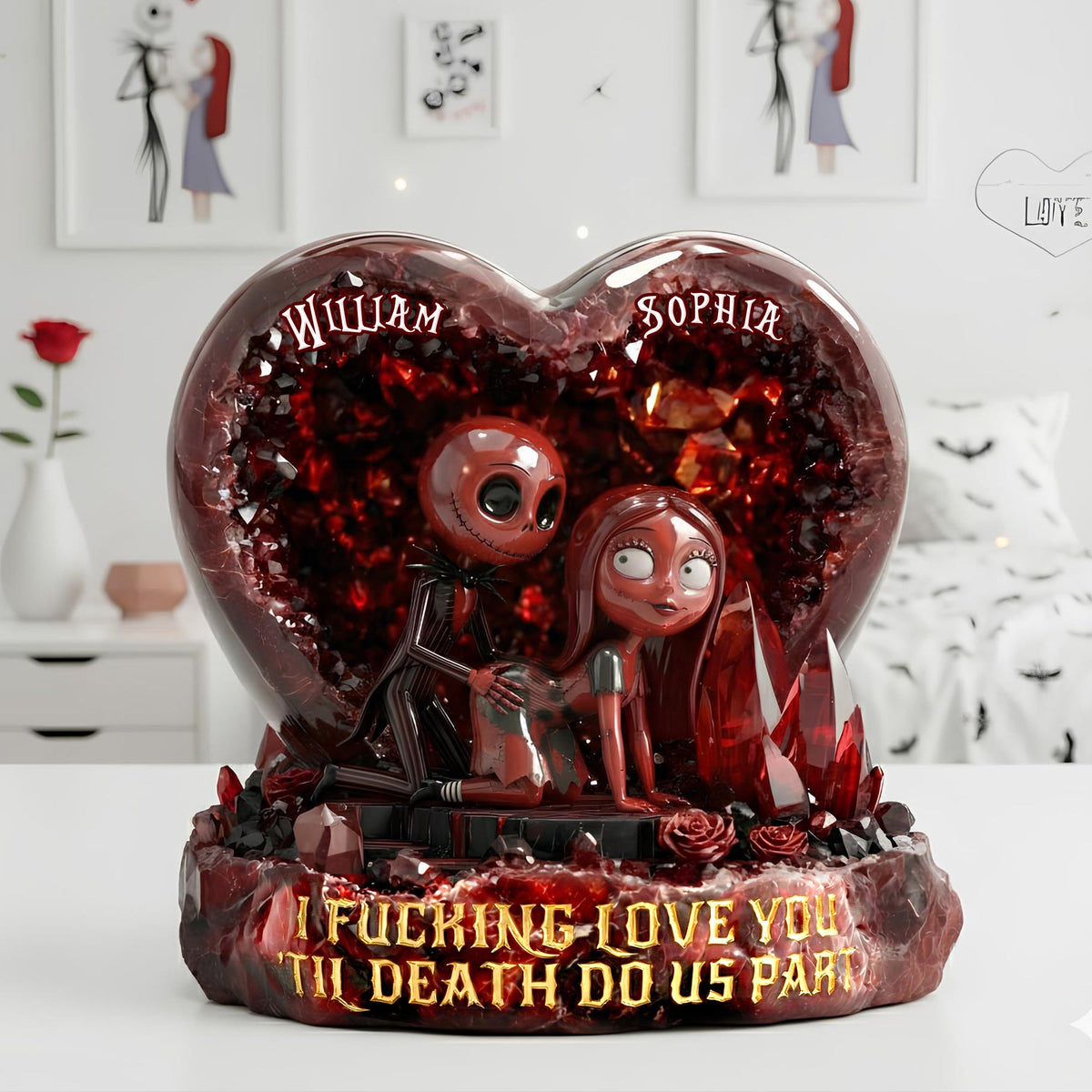 Romantic Couple Acrylic Plaque - Personalized Gifts For Couples 06tglu041225-Homacus