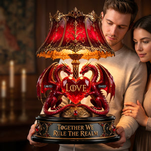 Dragon Couple Acrylic Light Box - Personalized Gifts For Couple 03tydh290526-Homacus