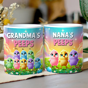 Personalized Gifts For Grandma Coffee Mug, Chick Peeps 04tgmh040325 Easter Gifts-Homacus