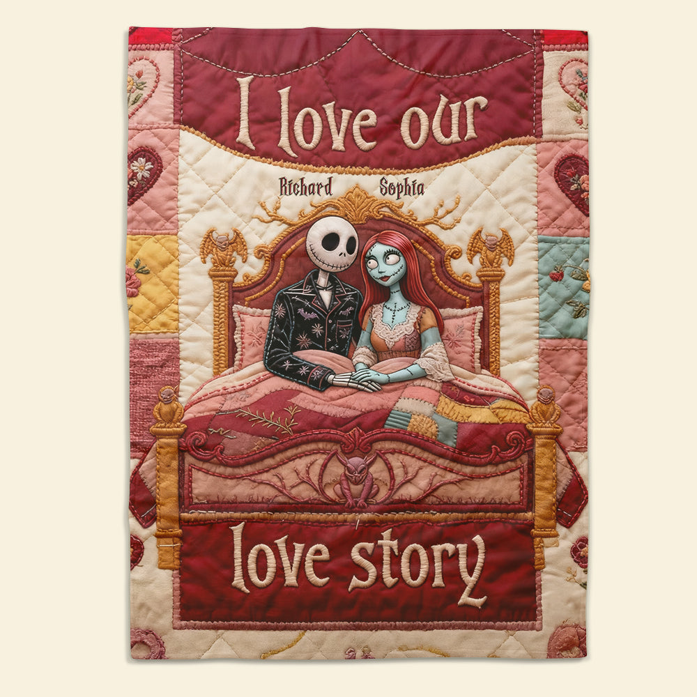 Gothic Couple Blanket - Personalized Gifts For Couple 02toqn080126-Homacus