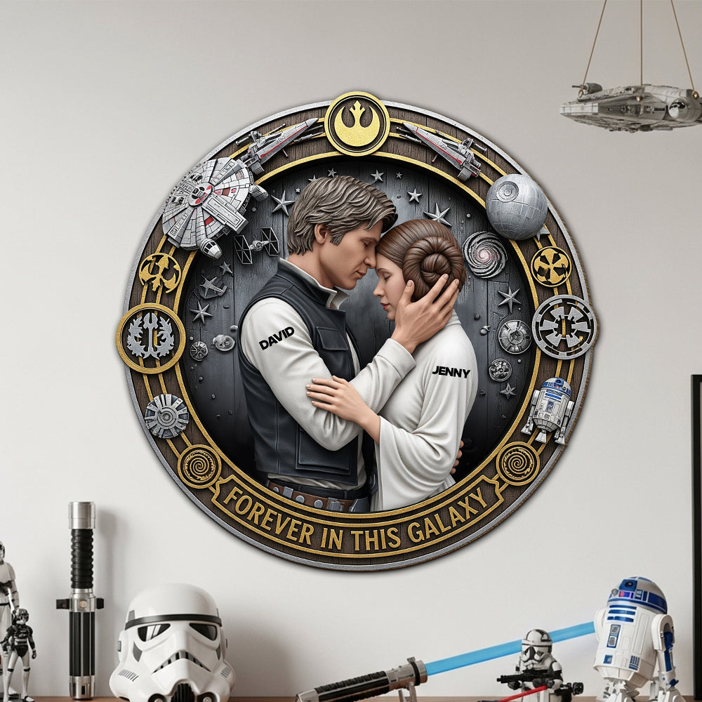 Galactic Love Personalized Gifts For Couple Wood Sign Forever In This Galaxy 01ohtn170725-Homacus