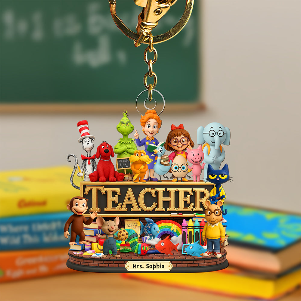 Children's Book Keychain - Personalized Gifts For Teacher 03naqn110625-Homacus