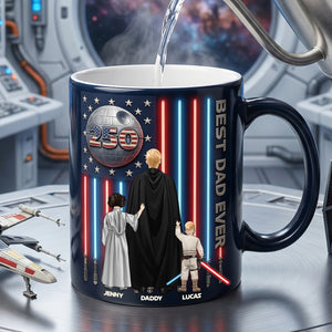 Best Dad Ever Magic Mug - Personalized Gifts For Patriotic Dad 02NATN050526-Homacus