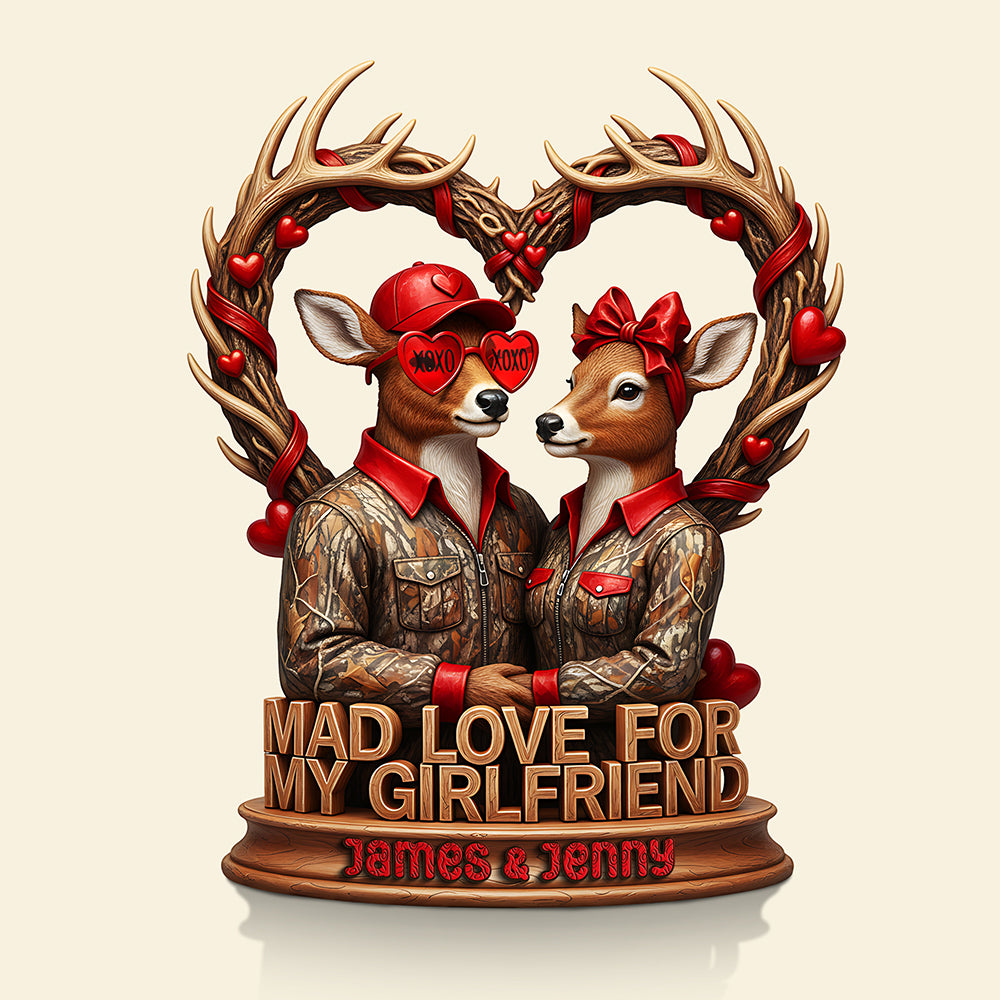 Mad Love Acrylic Plaque Personalized Gifts For Hunting Couple 01HYTA051225-Homacus