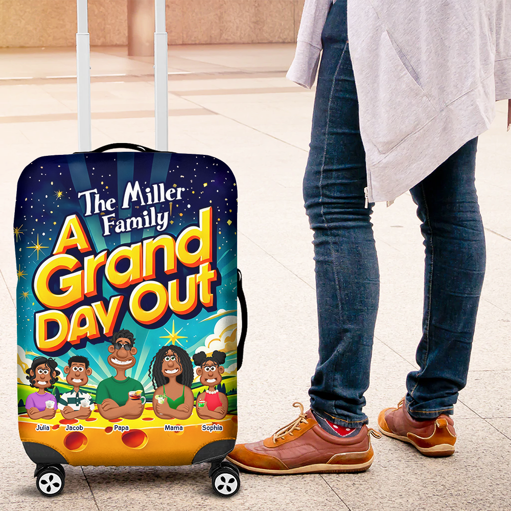 Personalized Gifts For Family Luggage Cover, A Grand Day Out 01tgpu200125pa-Homacus