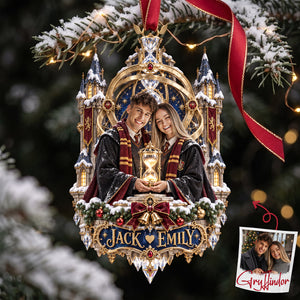 Enchanted Couple Christmas Ornament - Personalized Custom Photo Gift For Couples 02HATA100926