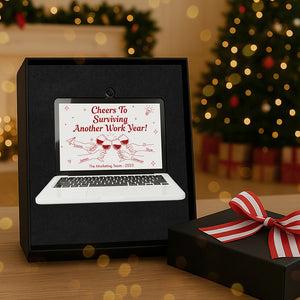 Cheers Coworker Acrylic Christmas Ornament - Personalized Gifts For Coworkers 02nata101125-Homacus