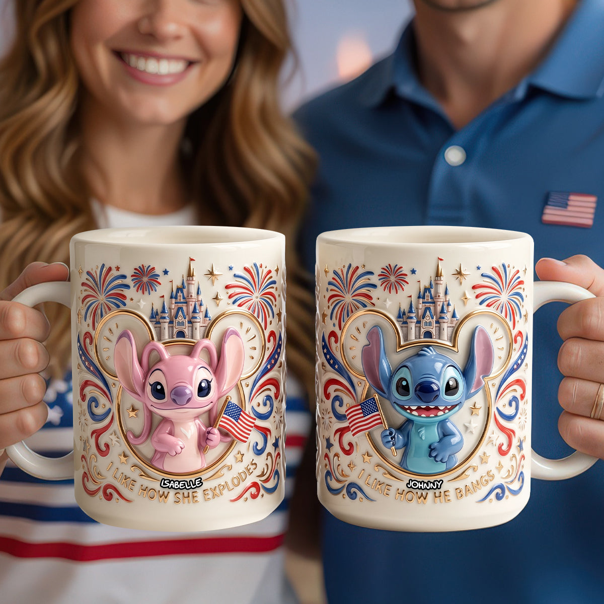 American Sweethearts 250th Anniversary Coffee Mug - Personalized Gifts For Couples 04PADH230526-Homacus