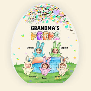 Custom Photo Gifts For Grandma Acrylic Shape Plaque Bunny Kids 01QHDT190224-Homacus