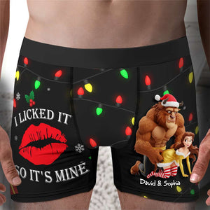 Fun-Loving Couples Christmas Boxers - Personalized Gifts For Him 05NALU160925