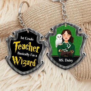 Personalized Gifts For Teacher Keychain Wizard Teacher 01HUDT180125PA-Homacus